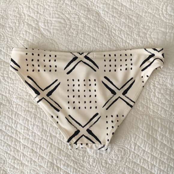 American Eagle Aerie Henley Bandeau Bikini Natural Print XS/S Swimsuit Set - Picture 9 of 16